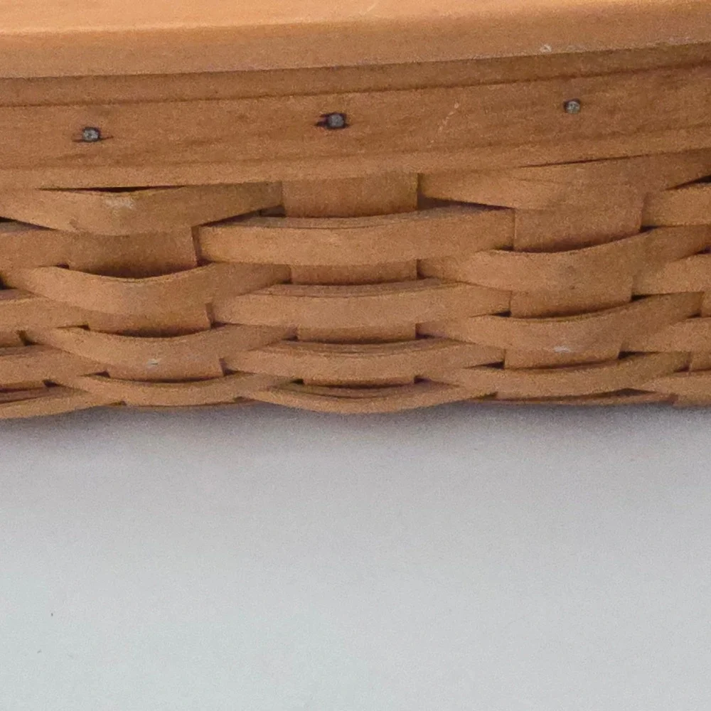 Longaberger 2002 Long Tissue Basket & Lid